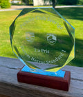 Oktagonal Kristalltrofé – Elegant Pris i Premiumglas