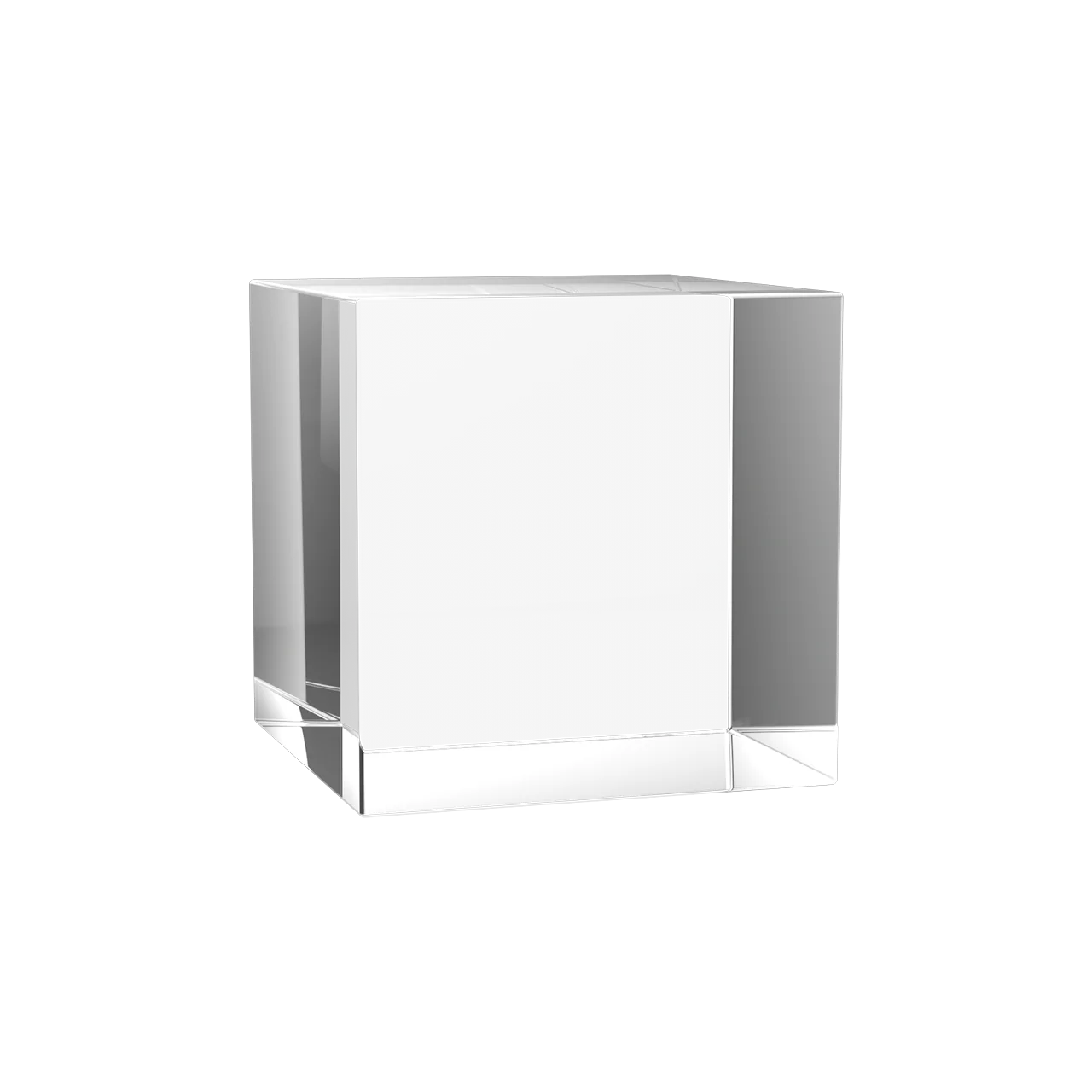2.5D graverad glas kub 50*50*50 mm