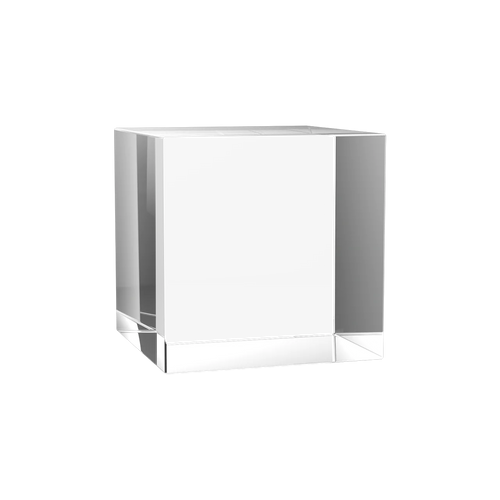 2.5D graverad glas kub 50*50*50 mm